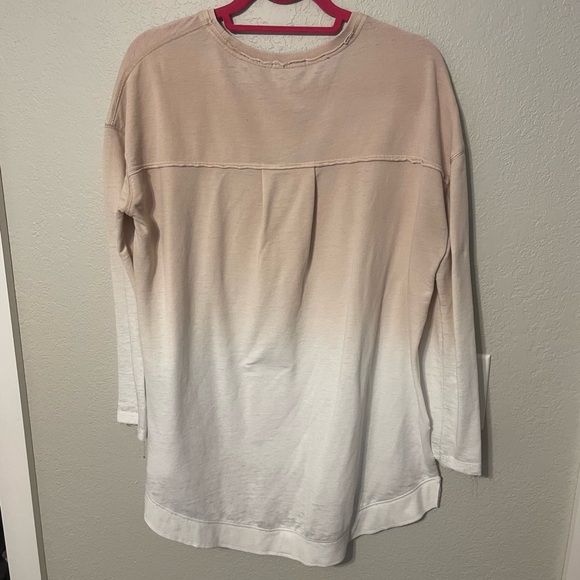 Z Supply Ombre Sweatshirt Neutral Lightweight Pullover Relaxed Lounge Top - Picture 4 of 5